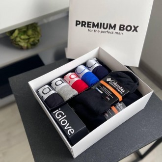 Premium Box СК
В комплект входить:
-5 трусів Calvin Klein (чорний, сірий, червон. . фото 3