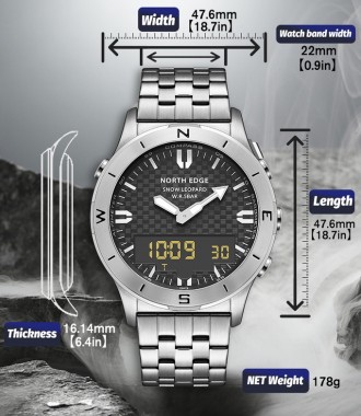 
NorthEdge - бренд тактичних годинників для пілотів таморяків. Годинник призначе. . фото 9