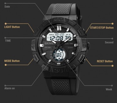 
Skmei - бренд якісних годинників для військових та екстремалів.Годинники призна. . фото 8