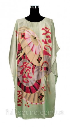 Элегантное атласное кимоно из искусственного шелка в восточном стиле, очень удоб. . фото 2