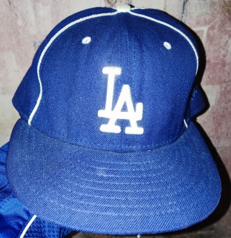 Бейсболка New Era MLB Los Angeles Dodgers, 100%-cotton, made in USA, размер 57-5. . фото 2