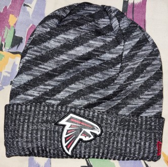Зимняя шапочка New Era NFL Atlanta Falcons, 10%-шерсть,  двойная, флисовая подкл. . фото 2