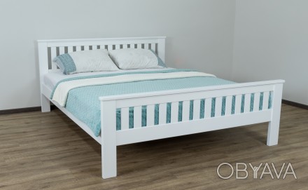 Пропонуємо сучасне двоспальне ліжко Жасмін з дерева.
Стиль Прованс або Модерн.
. . фото 1