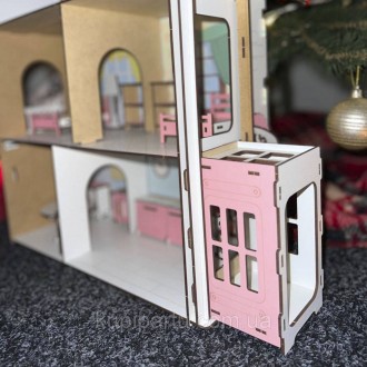 Деревянный домик для кукол ЛОЛ заказать по доступной цене
высота 46,5 см;
ширина. . фото 4