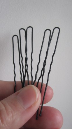 Набор новых металлических шпилек для волос (10 шт.) чёрного цвета, длина 6,3 см.. . фото 8