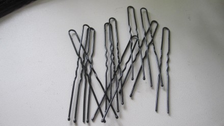 Набор новых металлических шпилек для волос (10 шт.) чёрного цвета, длина 6,3 см.. . фото 5