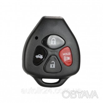 Корпус классического авто ключа Toyota (Без жала) 4 кнопки
Подходит для:
	Toyota. . фото 1