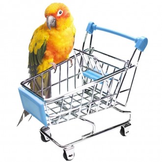 Корзина для покупок, игрушка для птиц, игрушка для попугаяЗабавная Игрушка для В. . фото 4
