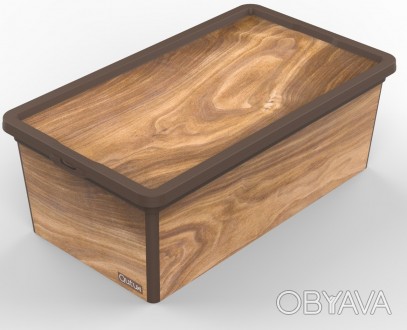 Краткое описание:
Контейнер для хранения с крышкой Qutu Trend Box WOODОбъём: 5 л. . фото 1