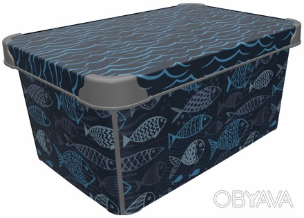 Короткий опис:
Контейнер для хранения с крышкой Qutu Style Box OCEAN LIFEОбъём: . . фото 1