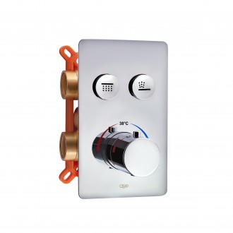 Термостатична душова система прихованого монтажу Qtap Votice QT6442T105NKCSET за. . фото 4