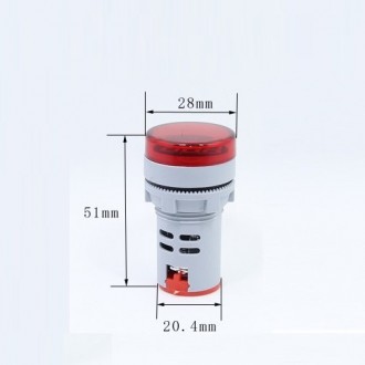 
Цифровий вольтметр AC 60-500V червоний AD16-22DSV панельний
Діапазон вимірюванн. . фото 4