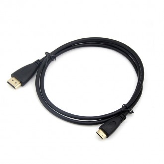 
Кабель HDMI mini HDMI 1.8 метра для під'єднання планшетів, ігрових консолей та . . фото 2