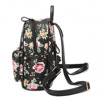 Детский прогулочный рюкзак с цветами, качественный рюкзачок для девочек с цветоч. . фото 6