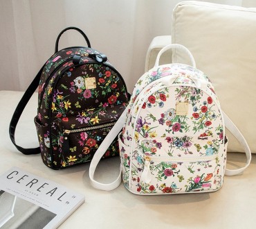 Детский прогулочный рюкзак с цветами, качественный рюкзачок для девочек с цветоч. . фото 2