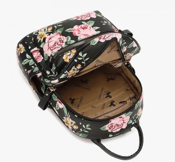 Детский прогулочный рюкзак с цветами, качественный рюкзачок для девочек с цветоч. . фото 3