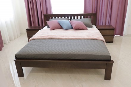 Пропонуємо сучасне двоспальне ліжко Жасмін з низьким узніжжям з дерева.
Стиль П. . фото 3