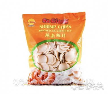Рисовые чипсы с креветками в пакете SA GIANG 200г (Вьентам)
Креветочные чипсы об. . фото 1
