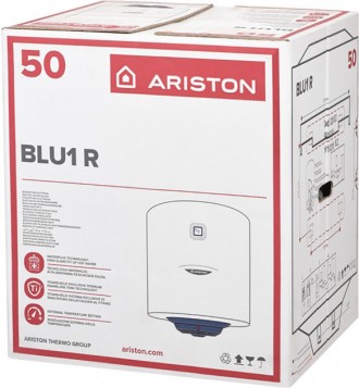 
ARISTON BLU R 50V - накопительный водонагреватель объёмом 50 л, выполненный в о. . фото 6