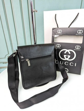 ✨Новинка ✨ 
 
Брендовая мужская сумка Gucci
Цвет:
черный
Одно отделение на молни. . фото 3