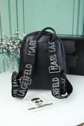 
Перед вами люксовый женский рюкзак Karl Lagerfeld брендовый рюкзак в цвете черн. . фото 7
