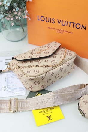 ✨Всеми любимая Louis Vuitton женская ✨ 
Цвет:
бежевый
- Материал: эко-кожа, подк. . фото 5