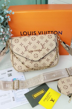 ✨Всеми любимая Louis Vuitton женская ✨ 
Цвет:
бежевый
- Материал: эко-кожа, подк. . фото 2