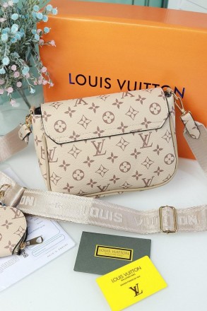 ✨Всеми любимая Louis Vuitton женская ✨ 
Цвет:
бежевый
- Материал: эко-кожа, подк. . фото 4