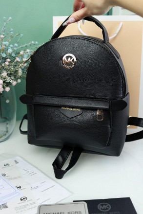 Рюкзак Michael Kors черный гладкий средний Майкл Корс рюкзак женский. Запоріжжя. фото 1 Рюкзак Michael Kors черный гладкий средний Майкл Корс рюкзак женский. Запоріжжя. фото 1