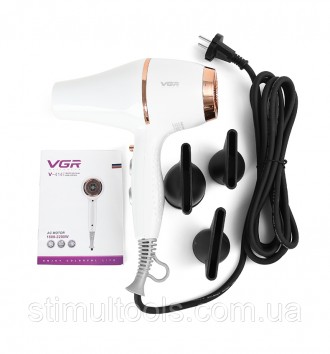 Описание:
Профессиональный фен для волос VGR V-414
Профессиональный, легкий, удо. . фото 3