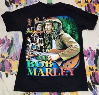 Футболка Rockotees Bob Marley, 100%-cotton, размер-S, длина-63см, под мышками-44. . фото 3
