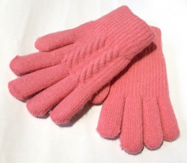 Детские теплые двойные перчатки с начесом. Состав: 40% шерсть, 35% бамбук, 25% с. . фото 2