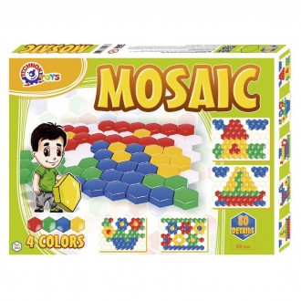Мозаїка – улюблена гра дитинства. Складається з ігрового поля та 80 кольорових е. . фото 2