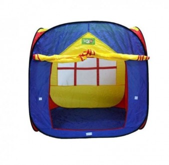 Дитяча палатка 5016 Шатер має форму будиночка-шатра підійде для ігор як хлопчикі. . фото 5