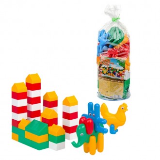 Конструктор "Зоо-Блок" №3 - відмінний подарунок для дитини від 3-х років: гра з . . фото 3