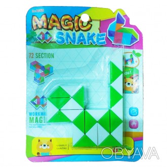 Логічна іграшка "Змійка" на 72 секції допоможе Вашому малюку розвинути просторов. . фото 1