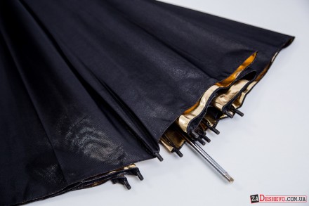 Студійний парасолька Mingxing 152 см чорний з золотим, одношаровий (48088)
Студі. . фото 3
