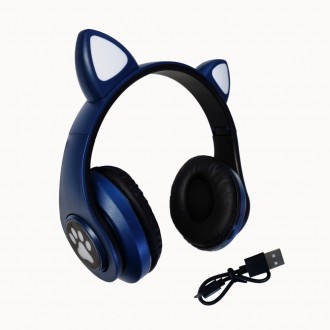 Bluetooth навушники Cat Ear з підсвіткою Сучасні, зручні, комфортні безпровідні . . фото 2