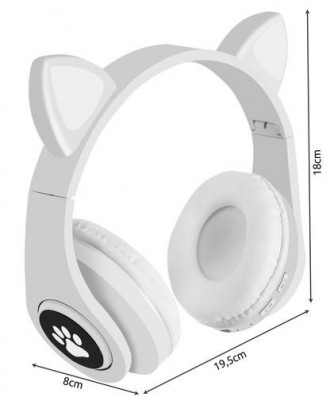 Bluetooth наушники Cat Ear с подсветкой Современные, удобные, комфортные беспров. . фото 8