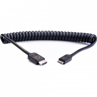 Кабель Atomos AtomFLEX HDMI (Type A) Male to Mini-HDMI (Type C) Male Coiled Cabl. . фото 2