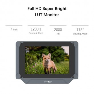 HD-монітор PORTKEYS BM7 7" Super Bright 3G-SDI & HDMI HD Monitor with Support 3D. . фото 5