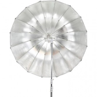 Параболический зонт Godox UB-130S серебро 51.1"/130 см (UB-130S)
Серебристый пар. . фото 4