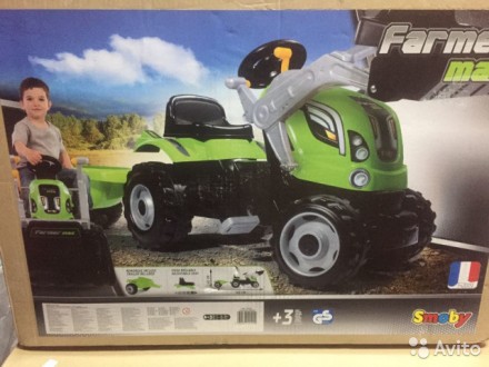 
Трактор с прицепом и ковшом Farmer Max Smoby порадует любого ребенка! Имеет реа. . фото 5