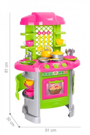 Набір іграшкового посуду дозволить дівчинці відчути себе господинею біля плити з. . фото 2