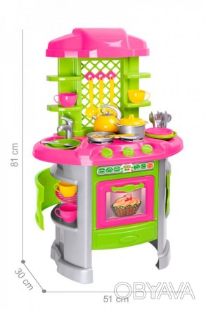 Набір іграшкового посуду дозволить дівчинці відчути себе господинею біля плити з. . фото 1