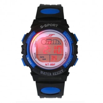 Детские часы S-Sport Timex red (красный)
Спортивные детские часы с будильником S. . фото 4
