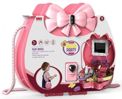 Ігровий набір "Дівочі вечірки" - це стильна рожева сумочка, в якій багато дівочи. . фото 2