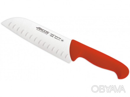 Нож поварской японский Сантоку красный 180 мм 2900 Arcos (290622)