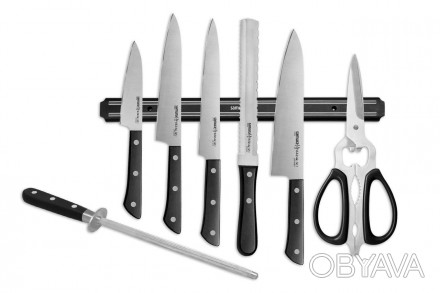 Набор кухонных ножей 8 в 1 Samura Harakiri (SHR-0280B)