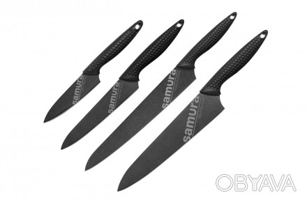 Набор из 4-х кухонных ножей Samura Golf Stonewash (SG-0240B)